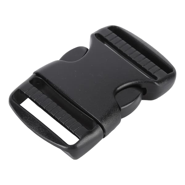 5 Pcs Quick Release Buckle Plastic Double Adjustable Strap Buckles Replacement DIY Craft for Backpack Black For 38mm Width Strap-FY-