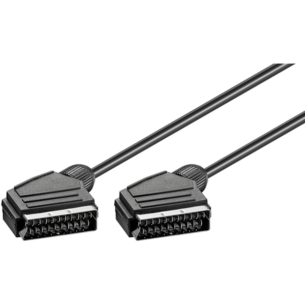 SCART-liitäntäkaapeli, niklattu, ø 7 mm