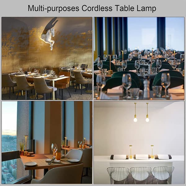 White Sand, Wireless LED Table Lamp, USB Rechargeable Table Lamp-FY-