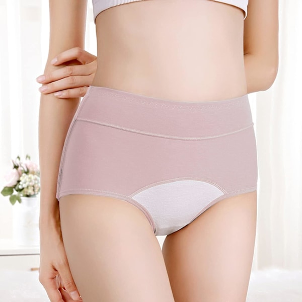 3-pack Damperiod Läcksäkra Trosor Menstrosor Bomull Underkläder Blå x Grå x Rosa XL Blå x Grå x Rosa Blue x Gray x Pink Blue x Gray  x Pink XL