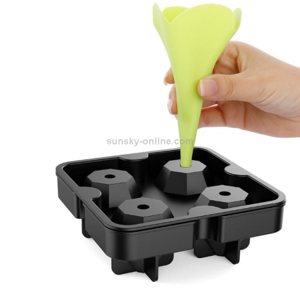 4 Connect Silicone Diamond Ice Tray Silicone Ice Maker Ice Tray Mold