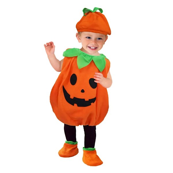 Halloween Baby Pumpkin Cosplay Kostyme 110cm 120cm
