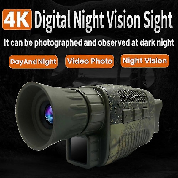 Termisk Kamera 5x Digitalt Nat Monokulært Zoom Infrarødt Jagt Teleskop Camping Kamera Fuld Mørke 300m Camping Teleskop [db] 80x100 Telescope