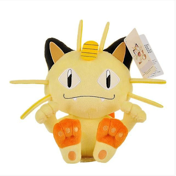 Meowth 25cm 1 Ny Cartoon Plyschleksak Plyschdocka Eevee  Plyschleksak Barnpresent