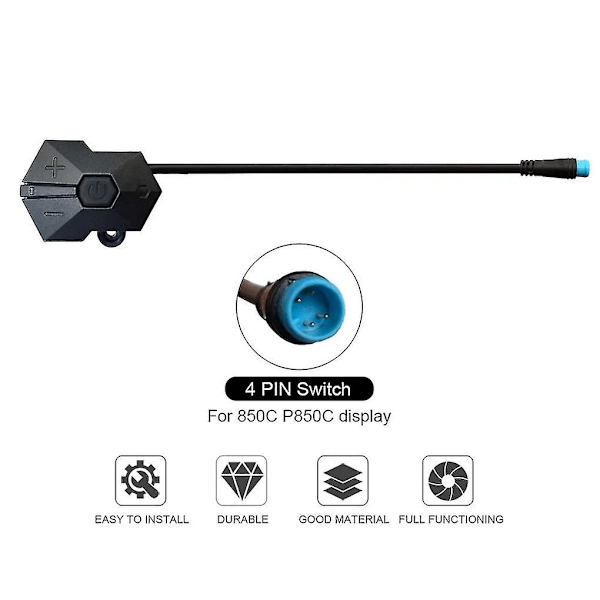 850C P850C Display Controller 4-stifts för BAFANG Comvertion Kit Panel Control Cykling Ersättningsdelar Ebike Tillbehör