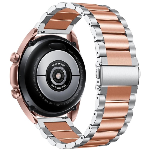 20 mm Quick Release urrem til Garmin Vivomove Luxe/Garminmove Luxe ur med foldespænde Pink g Pink gold Style E Other Smartwatch Model