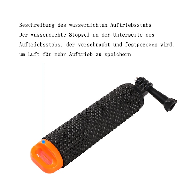 Uiva kädensija Vedenkestävä kädensija Uiva kädensija Monopod Sukelluskeppi GoPro Hero 10, 9, 8, 7, 6, 5, 4, Session, 3+, 3, 2, 1, Hero