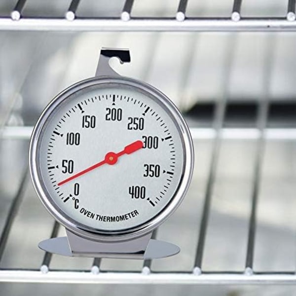 Ugnstermometer Temperaturmätare Direktavläsningstermometer Rostfri Sond Håll Urtavla Stor Kaliber Baktillbehör för Kök