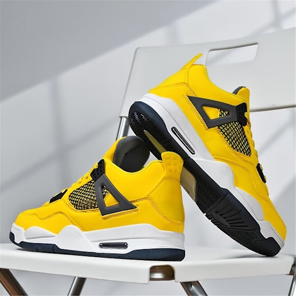 Herre Air 4 Retro Klassiske Skatesko Fitness Basket Casual Arbejde Løb Gåsko Zapatos A4blue_SSDLV 2 Aj4white Lilla 2 Aj4white Lila 8 UK