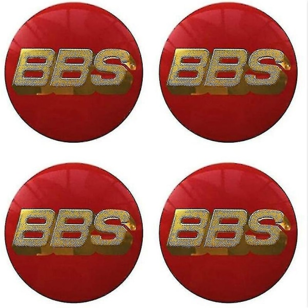 Bbs hjulnavkapsler emblem 4 st sett 65mm bbs bilkapsel logo emblem klistremerke auto hjulnavkapsel nav