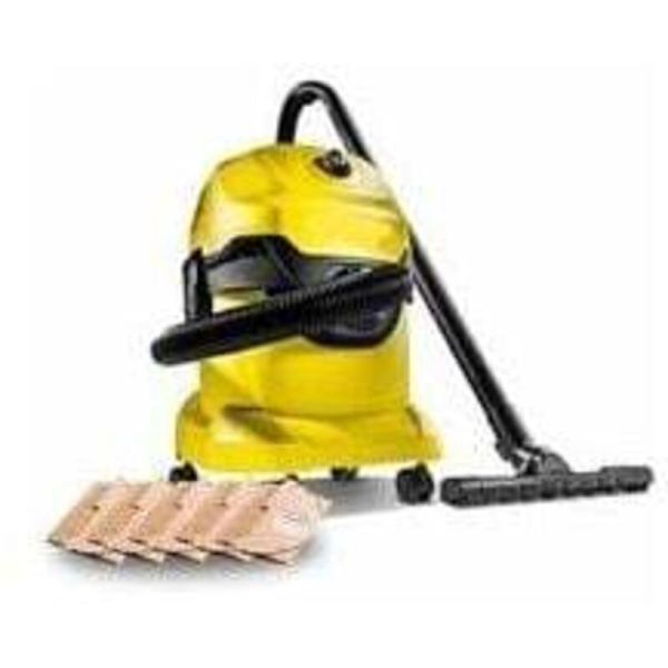 Karcher WD3 Pölynimurin pussit, 5 kpl suoria pölynimurin pusseja Karcher WD3, WD 3 Premium, WD3200, WD3500P, A2204, A2204, A2534, SE4001.. -KK
