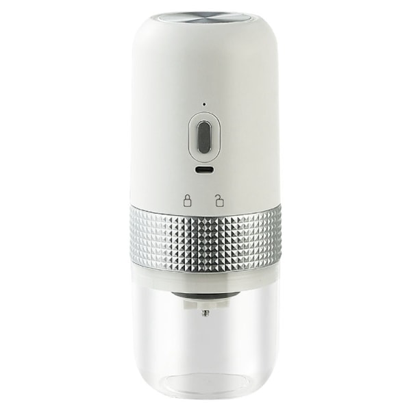 Vit kaffekvarn och elektrisk mixer för kaffebönor, USB utomhus