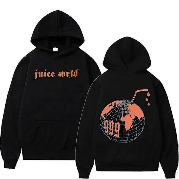 Juice Wrld Rapper Hoodies för Män och Kvinnor Street Fashion Jackor Populära Hip Hop Tröjor Vinter Oversized Långärmad Streetwear-Perfet 1 1 L