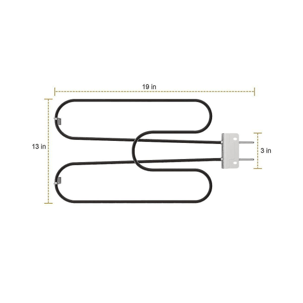 Grillvarmer til Q240 Q2400 Serie Grills, Reservedel til 70127 Elektriske Varmeelementer -KK