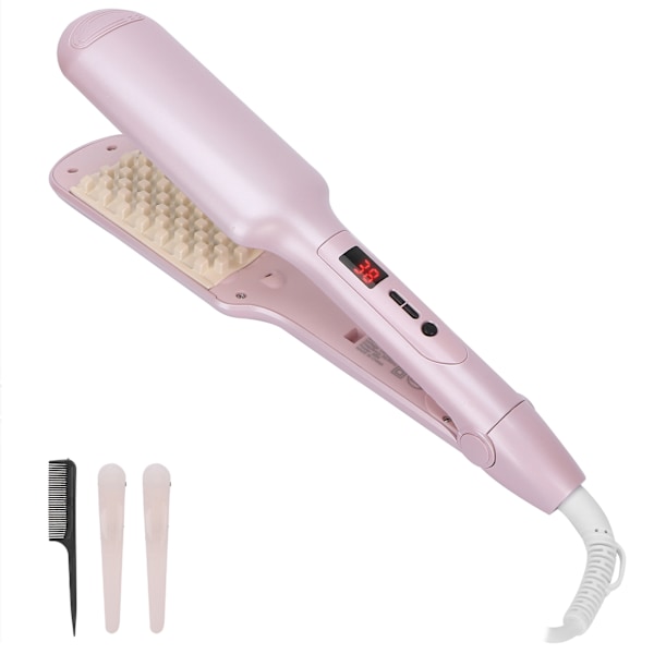 Volymgivande locktång Iron Grid Hår Volym Crimper Fluffig Hår Curler för hårstyling Verktyg 110‑220VUS Plugg-X42- 0.1