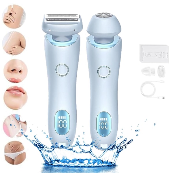 För Skineo Shaver Pro, Beauty Bloom Skineo Shaver Pro för kvinnor, 2-i-1 Elegant Portabel Elektrisk Rakapparat (Rosa)‘-PO- Blue