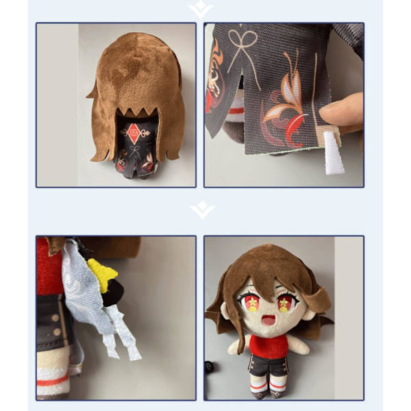 Hu Tao Genshin Impact Plyschdocka, Hu Tao Animefigur Plysch