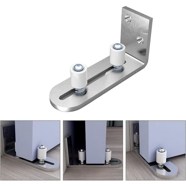 Floor Guide ​Sliding Door Guide Door Guide Wall Mount Ball Bearings Guide Silver