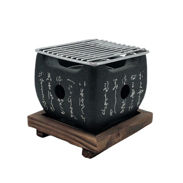 Japansk grill, japansk grill, portabel grill, japansk kolgrill, heminredning (BBQ-grill (15 x 15 cm)