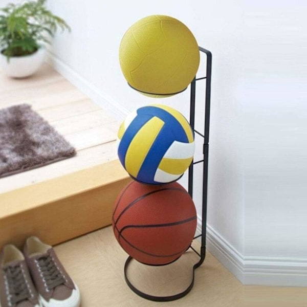 Boldstativ, Sportsboldstativ til Fodbold og Basketball, Holdbart og Bekvemt, Pladsbesparende