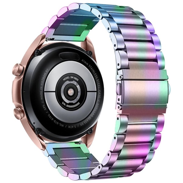 20 mm Snabbkoppling klockarmband för Garmin Vivomove Luxe/Garminmove Luxe watch med fjärilslås Multi Multicolor Style J Other Smartwatch Model