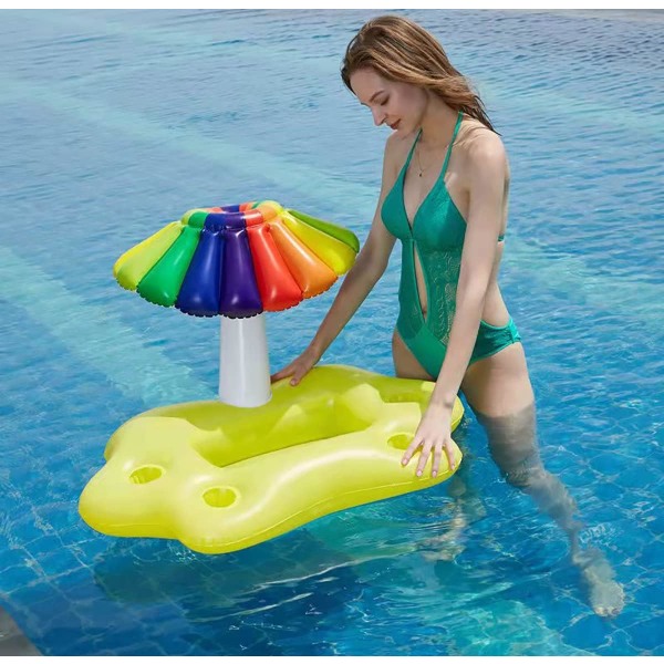 Flydende bar til pool, voksen pool float, oppustelig pool bar, flydende bar, 95x55x65cm