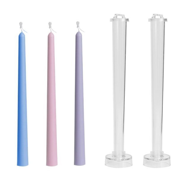 2-pak Taper Candle Form, Candle Body Molds för Candle 2-Pack