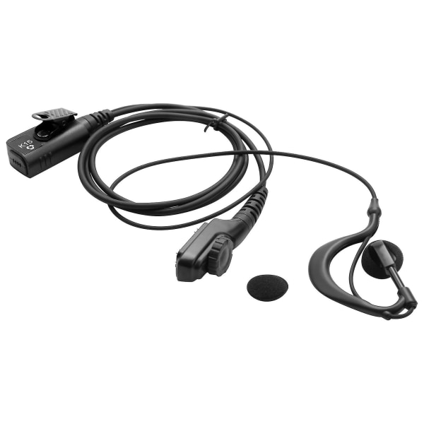 G-formet ørepropp-headset med stor PTT for Hytera Radio PD580 PD700 PD780 PT580H