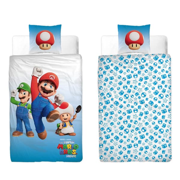 Super Mario -elokuva sängynpeittosetti 150x210cm