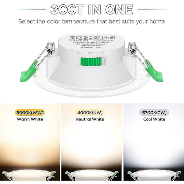 7W Ohut LED-alasvalo upotettu kattospotti [YDE]