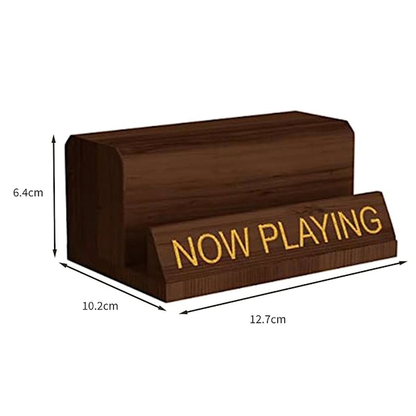 Nu Spelar Vinyl Pladestativ Vinyl Pladeholder Display Træ Plader Album Opbevaringsstativ S (FMY)