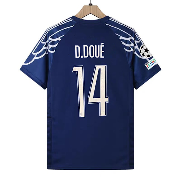 2025 UEFA Mestarien liigan finaali MVP Paris Borta 14 D.DOUE Pelipaita '-HJ-' M