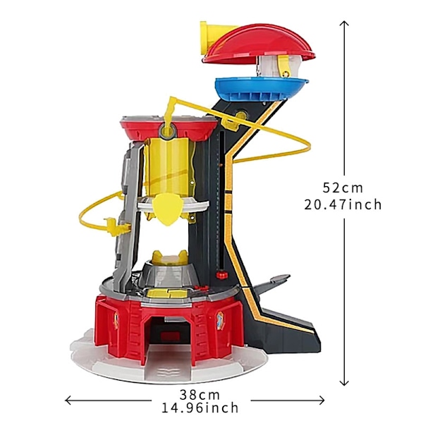 Paw Patrol Tårn Stort Størrelse Patrulje Canina Lookout Modell Lekesett Hunder Kjøretøy Actionfigur for Gutt Barn Bursdagsgaver-WELLNGS tower