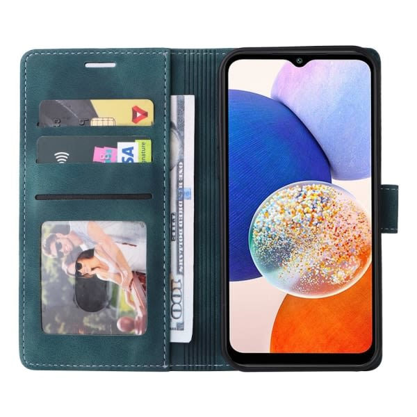 SKALO Samsung A54 5G Plånboksfodral i PU-Läder - Grønn
