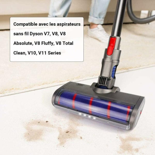 Reservebørste for Dyson V7 V8 V10 V11 støvsugerbørste kompatibel med Dyson V7 V8 V10 V11-serien