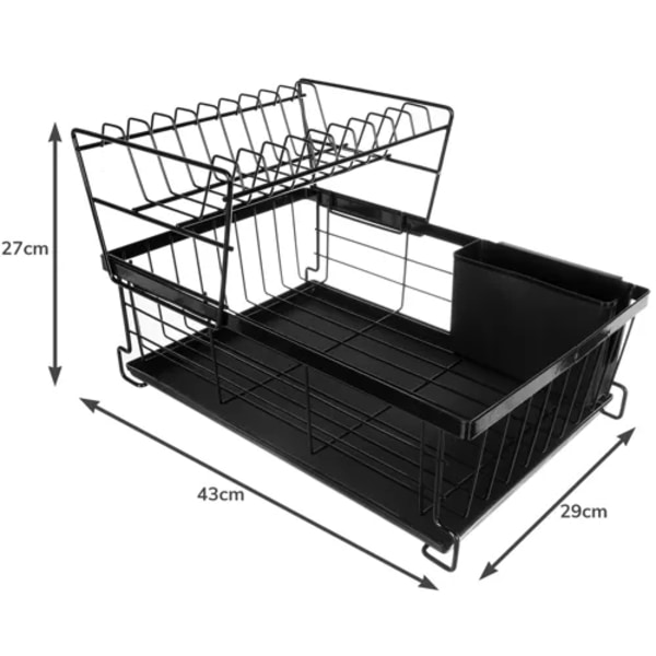 Diskestativ med To Niveau - Diska black 7250