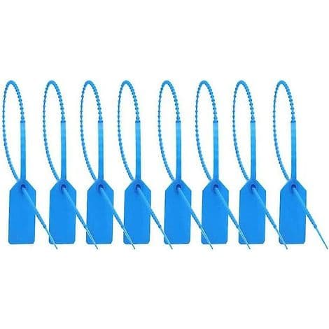 100 Plastic Security Seals 250mm / 1\" Long