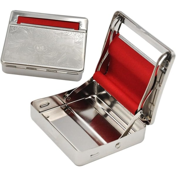 Rullemaskine Metal Rød Tissue Automatisk Cigaret Tobak Rolle