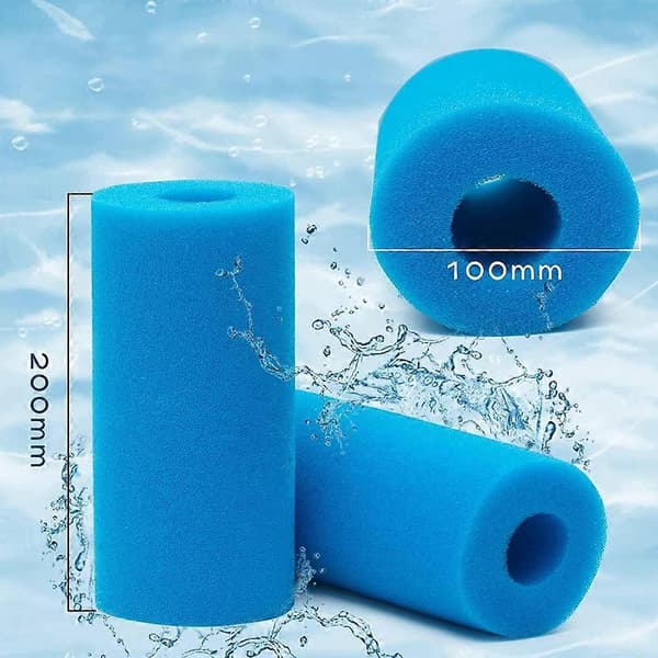 stykker poolfiltre Bomuldsskumfilter Poolpumpefilter Skumsvamp til poolfilter Poolfilter rensesvamp til pooltæppe-FY-