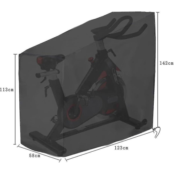 123x58x113/142cm Motionscykelskydd Vattentätt Skydd Cykelskydd Utomhus Cykling Skyddande Skydd Anti-uv Dammskydd