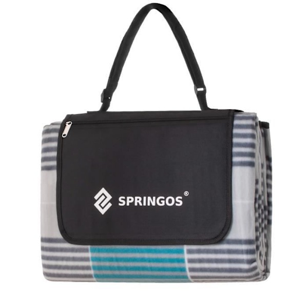 SPRINGOS® Picknickfilt Vattentät Portabel Vikbar Picknickmatta 200 x 240 cm '-PO-' mångfärgad