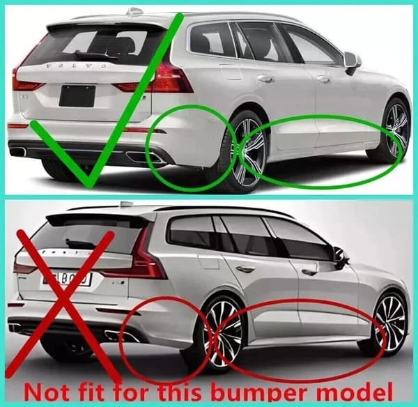 Compatible Molded Set Mud Flaps Splash Guards FOR 2019-2024 Volvo V60 Wagon Estate-FY-