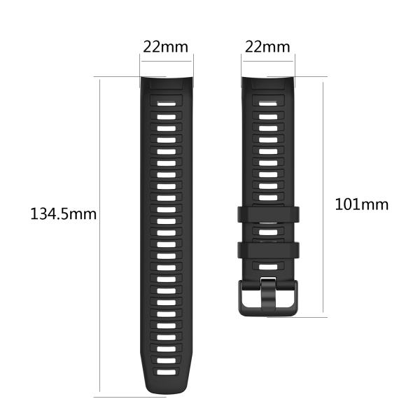 INF Garmin Instinct Esports/Solar Armbånd Silikon Sort