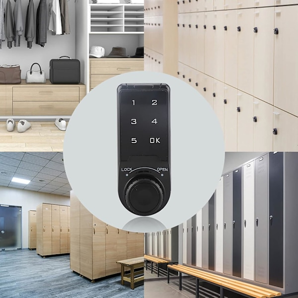 Kode Lås Skabslås Elektronisk Lås Sikkerhedskasse, ZQKLA h