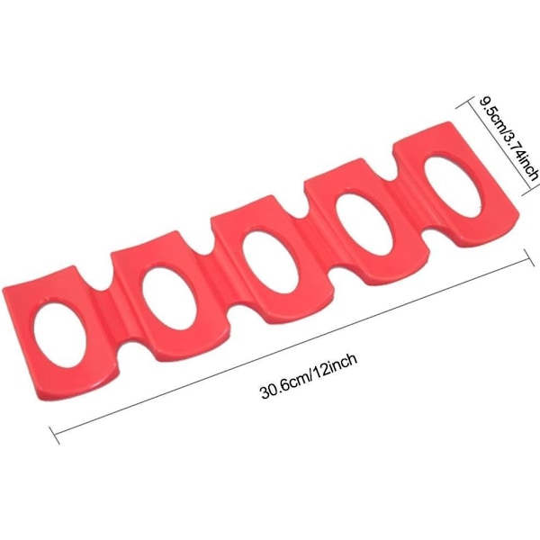 2-pak flaskeholder og dåsestabler, silikoneholder til køleopbevaring af dåser, rød
