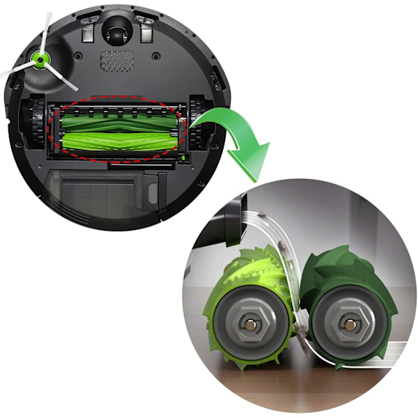 INF Tarvikkeet iRobot Roomba -robotti-imureille i7, i7+, E5, E6, i6, i3, i3+ 8 dele