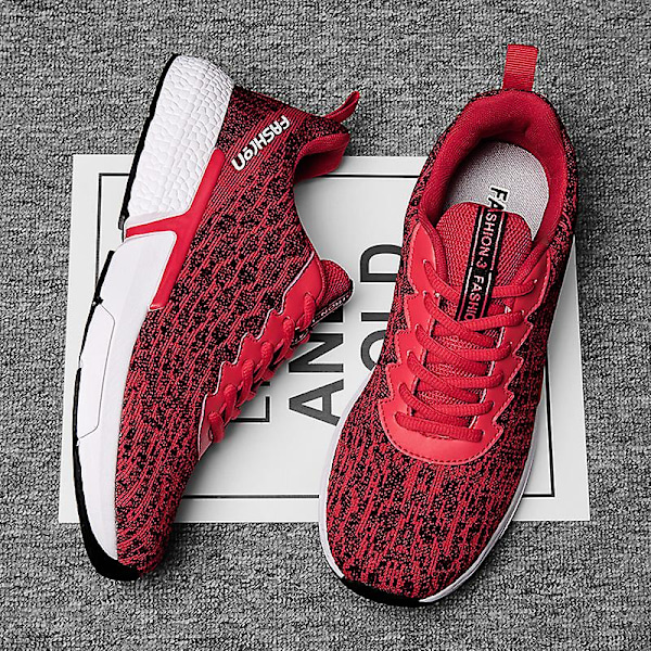 Herrsneakers Andas løpesko Mote Damesportssko 04 Rød Red 39