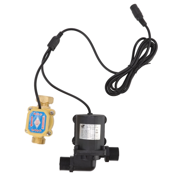 DC Børsteløs Pumpe Stille Solvarme Vannvarmer Booster Pumpe med Flowbryter 6v-24v G1/2 Hanngjenge -JJ- 0.4