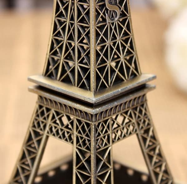 Brons Tone Paris Eiffeltårn Statue Vintage-FY-