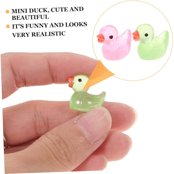 200 st Mini små figurer ankor bondgårdsdjur figur miniatyr figurer små kakor topper blomkruka barn bulk leksaker mikro landskap prydnad